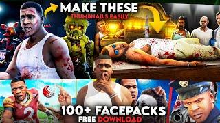 (100+ GTA Facepacks) How  to make GTA V Thumbnail like HAMID-T GAMING, Flight Gamer