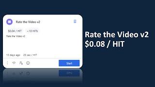 Rate the Video v2 $0.08 / HIT | UHRS QUALIFICATION ANSWERS 2023!