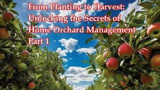 From Planting to Harvest: Unlocking the Secrets of Home Orchard Management Part 1