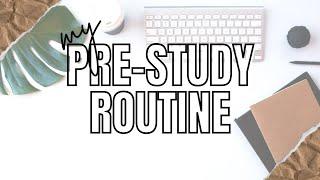 My Pre Study Routine | Absolutely Studying