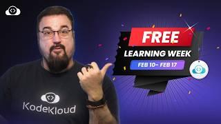 KodeKloud Free Learning Week (Feb 10-17): 100+ Courses & Labs for FREE!