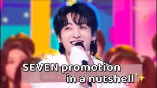 jungkook SEVEN promotion in a nutshell