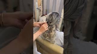 آموزش شنیون با کرلی    #hairstyle #hairstyles #شنیون #شنیون_عروس #شنیون_باز #تسريحات #بنات_قطر