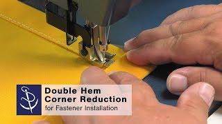 How to Sew a Double Hem with Corner Reduction