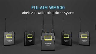 FULAIM WM500 UHF Wireless Microphone, with One Reciver and Four Transmitters for Interview Recording