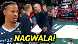 NAGWALA ang coach sa nangyari kay Ja Morant! | Wala nang tao sa bench ng Mavs, WORST moment!