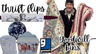 Thrifting Goodwill Bins for Resell Home Decor and Thrift Flips