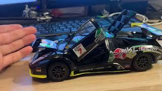 Обзор модели Lamborghini Mursielago FIA GT в 1:24 от Bburago