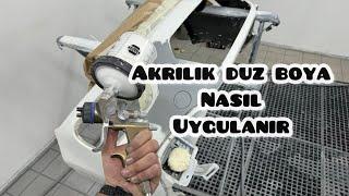 VERNİKSİZ ! OPAK BOYA METALSİZ ! AKRİLİK DÜZ BOYA NASIL UYGULANIR ! ÇOK DAHA HIZLI