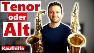 Alt oder Tenor? Das beste Saxophon für Anfänger | Saxophon lernen