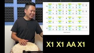 Djembe Flow Solo Phrases (DF172) - Ternary 2 Solo