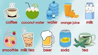 Drinks - Học tiếng Anh Các loại đồ uống | Drink name in English | Oh Vui Kids