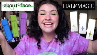 HALF MAGIC VS. ABOUT FACE EYE PAINTS | battle of the liquid eyeshadows!