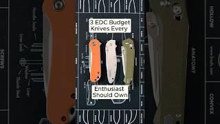 3 EDC Budget Knives Everyone Should Own!  #shorts #edcknife #tools #edc #knife #diy