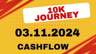 THE journey with 10k Wallet in DEFI 03.11.2024 for Crypto Cashflow