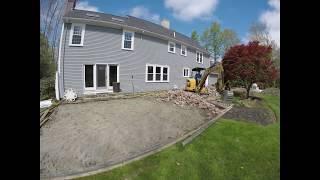 Paver Patio Construction Time Lapse