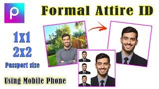 PicsArt Formal Attire ID Picture Editing