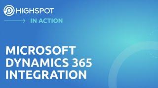 Highspot in Action | Microsoft Dynamics 365 Integration