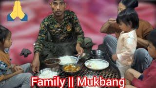 Kajile KaChate toh 1 kg vohsa(pork),Family mukbang kanbol uve | for memo. video