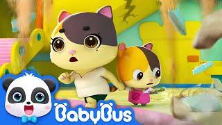 Run! Kitten Mimi, It's an Earthquake! | Firefighter Song, Fire Truck | Kids Safety Tips | BabyBus