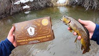 EXPLORING and FISHING a SKETCHY Creek for TROUT!! (Catch & Cook)