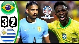 Brazil vs Uruguay  3-2  Highlights    Copa America 2024