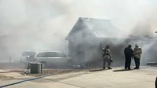 3-6-2025: fire destroys house near Hillcrest High School,one person found deceased.