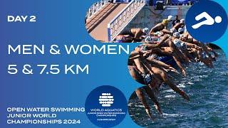 Men & Women - 5 km & 7.5 km | World Aquatics Open Water Swimming Junior World Championships 2024