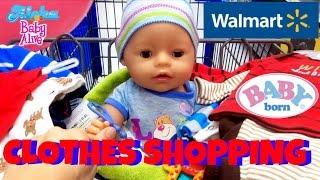  Walmart Shopping With Baby Born Boy! Skye Helps to Pick Out Baby Clothes for Baby Born BOY!