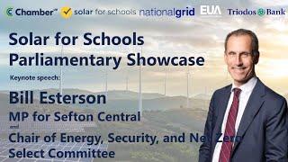 Solar for Schools Parliamentary Showcase: Bill Esterson MP Keynote Speech