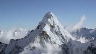 The Himalayas from 20,000 ft.