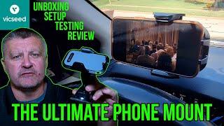VICSEED 3 in 1 Car Phone Mount | The Ultimate Mount | Rally Racing-Grade Stability