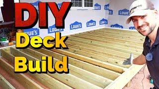 How To Build A Deck - Floor Joists And Joist Hangers