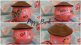 I Made (Gullak) Piggy Bank from Waste Material | Clay pot