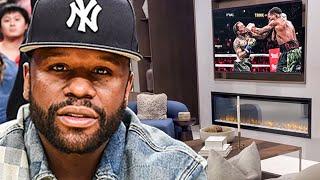 Floyd Mayweather, DAY AFTER Gervonta Davis DRAW vs Roach, FLOSSES LUXURIOUS New York home