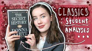 classics student analyses THE SECRET HISTORY by DONNA TARTT