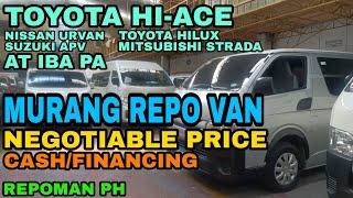 MURANG REPO VAN | CHEAPEST REPO VEHICLE | PINAKAMURANG HATAK NG BANGKO | MURANG SASAKYAN | REPOMAN