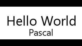 Pascal tutorial-1 hello world