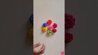 How To Make Rose Flower From Paper | DIY Paper Roses | How to make Paper Rose | #shorts |