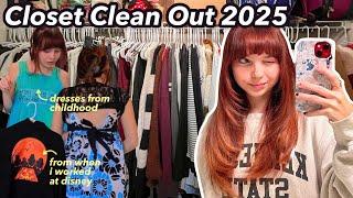 chatty closet clean out to start the new year + clothing try on! // jan 2025 wardrobe refresh 