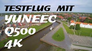 ◄TEST-ECKE►Yuneec Q500 4K - Jungfernflug meiner Drohne in Tönning [HD 1440]