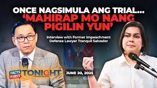 Dating Corona defense lawyer, may babala sa Sara Duterte impeachment trial