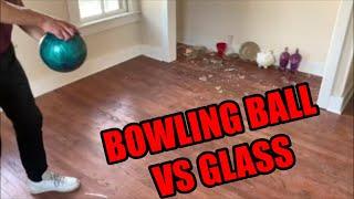 BOWLING BALL DESTRUCTION! Destroying Glass Objects with a Bowling Ball! Destroying Houses Episode 29