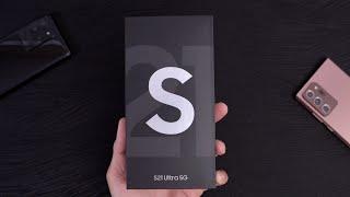 Samsung Galaxy S21 Ultra Phantom Silver Unboxing! [Retail Version]