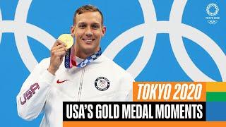   USA's gold medal moments at #Tokyo2020 | Anthems