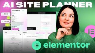 ELEMENTOR AI SITE PLANNER - Generate Professional Sitemaps & Wireframes in Minutes