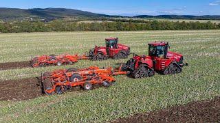 2x Case IH + 2x KUHN Performer 6000 nehézkultivátor | Magágyelőkészítés 2024