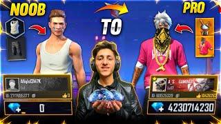 Free Fire Noob Account To *Pro* Challenge | Buying 20,000 Diamonds In 8 Minutes- Garena Free Fire