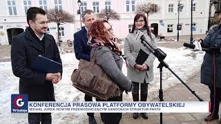 TV Galicja - Nowy przewodniczący PO w powiecie sanockim (KONFERENCJA PRASOWA)