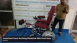 Experience Unmatched Comfort with MoreCare's Customized Reclining Electric Wheelchair